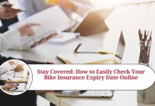 how to check bike insurance expiry date online