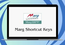 Marg Shortcut Keys