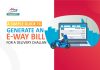 E Way Bill for a Delivery Challan