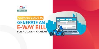 E Way Bill for a Delivery Challan