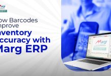 How Barcodes Improve Inventory Accuracy with Marg ERP