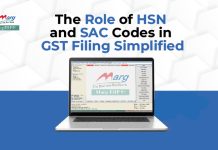 Role of HSN and SAC Codes